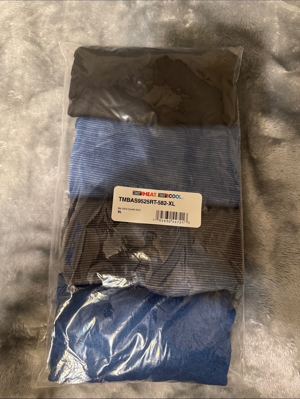 32 Degrees Men's Undershirt Pack - Blue & Black Mix